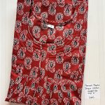 PPZ047-Peacock Pleats  Pure Cotton Zip