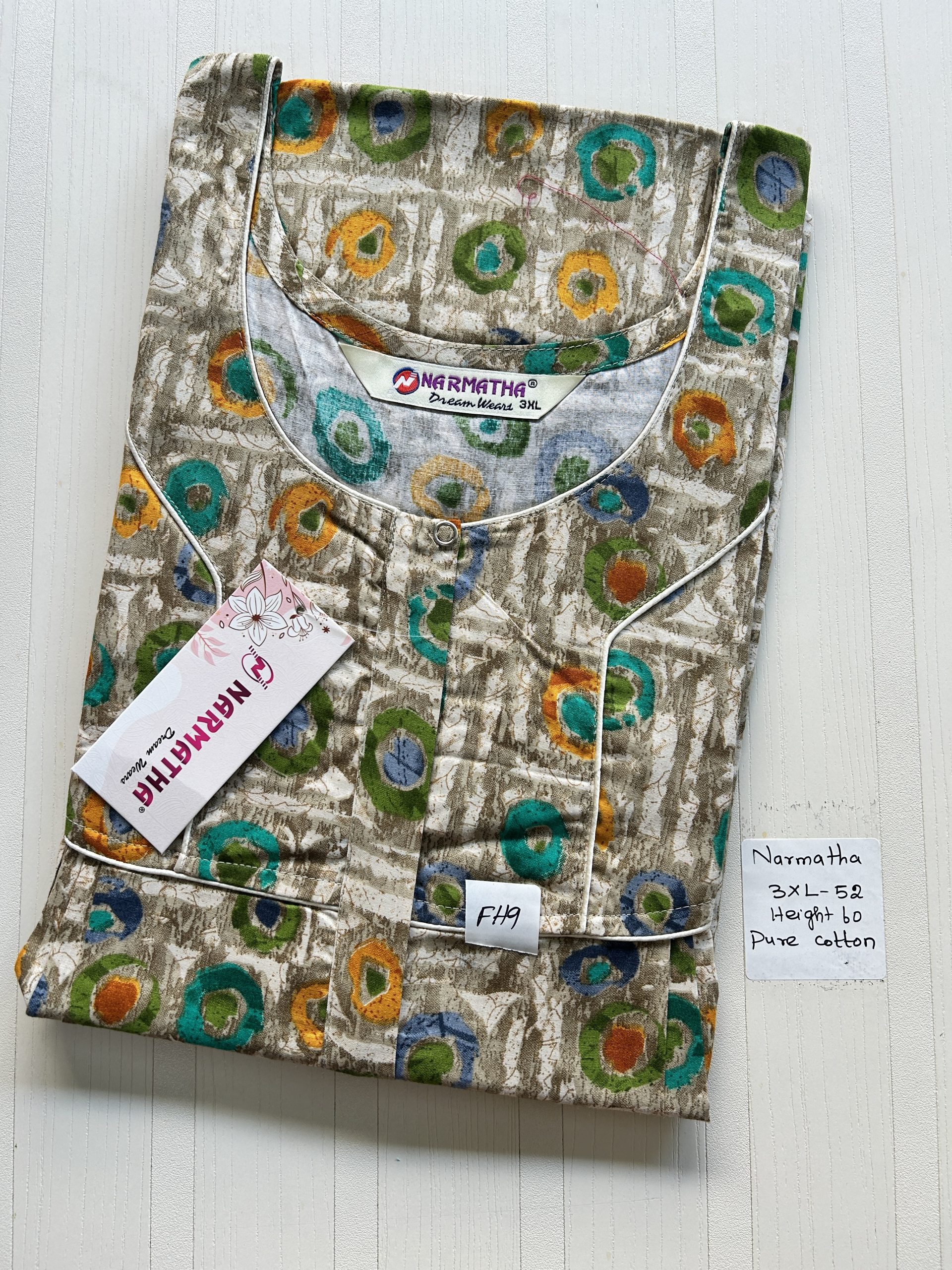 IMG_7892 NS280-Narmadha Pleats Brand Nighty - Image 1