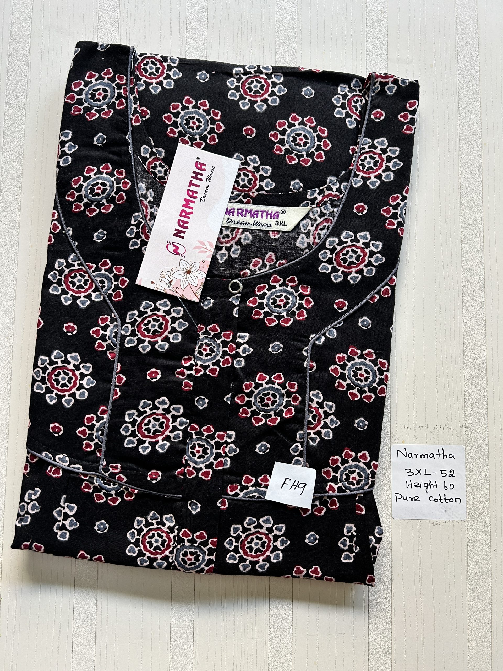 IMG_7894 NS282-Narmadha Pleats Brand Nighty - Image 1