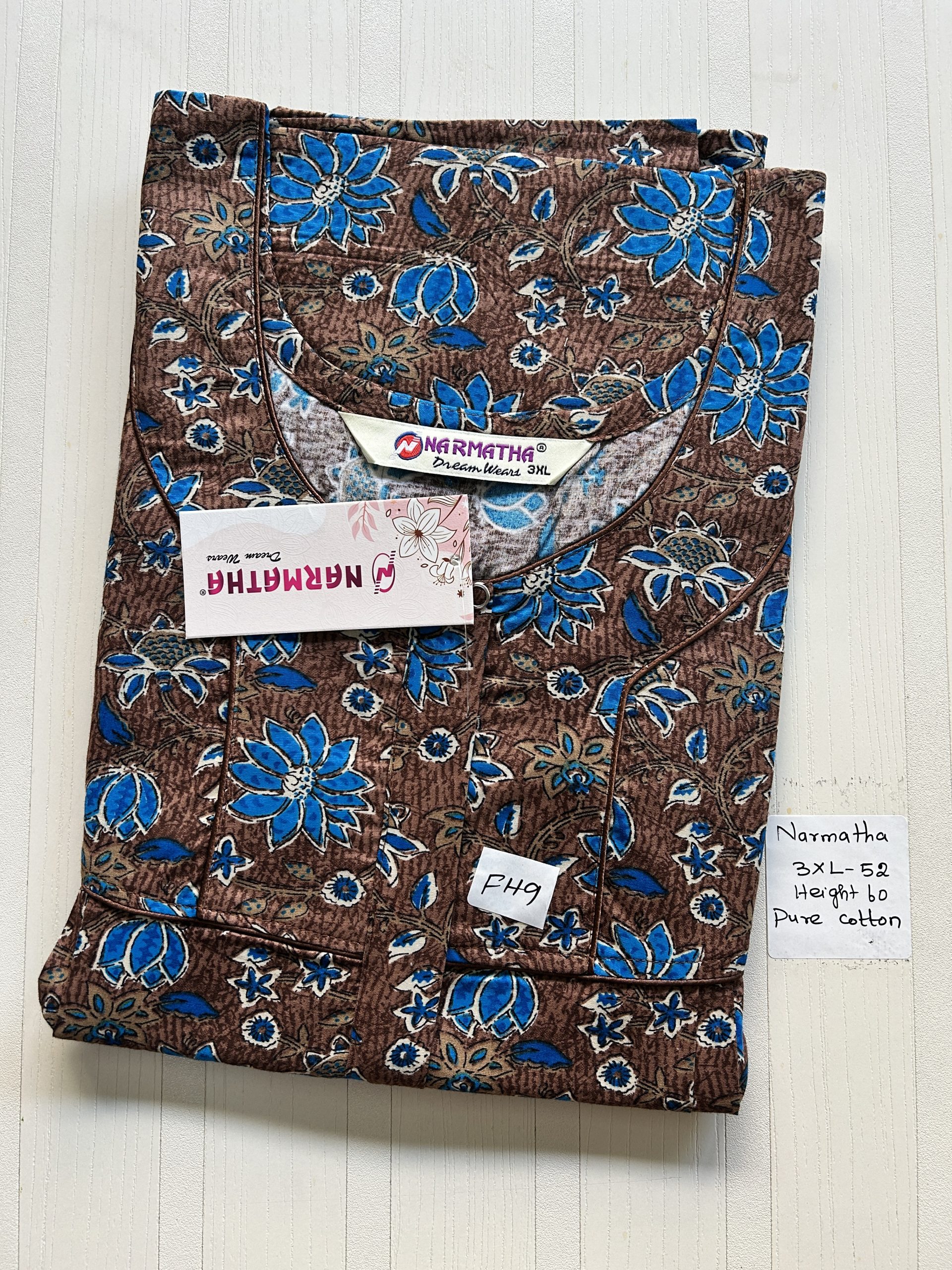 IMG_7898 NS286-Narmadha Pleats Brand Nighty - Image 1