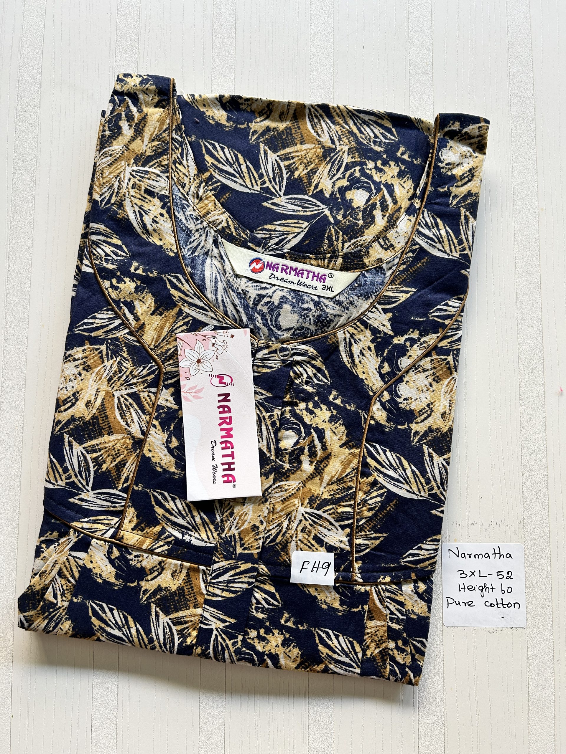 IMG_7907 NS295-Narmadha Pleats Brand Nighty - Image 1