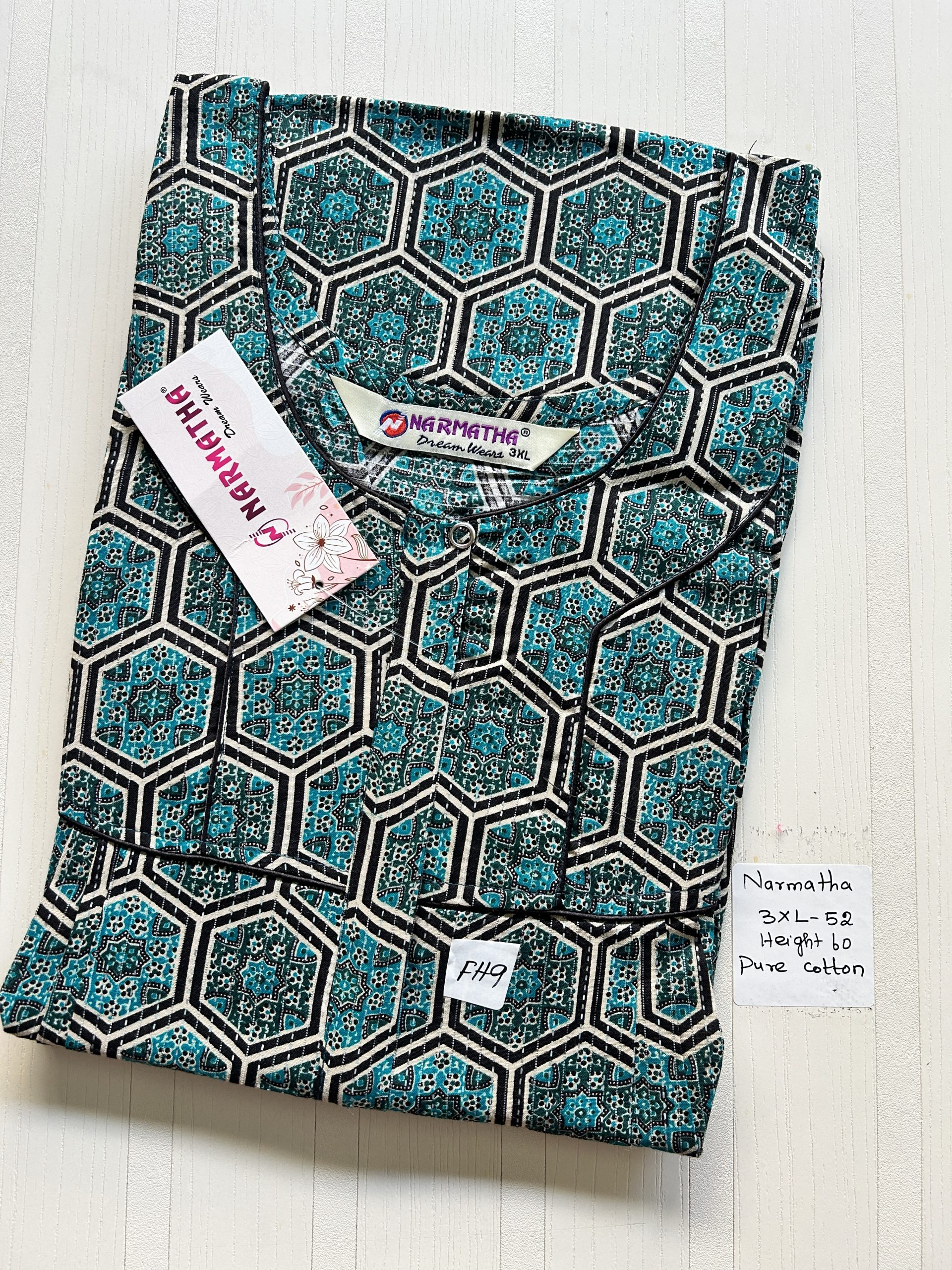 IMG_7913 NS299-Narmadha Pleats Brand Nighty - Image 1