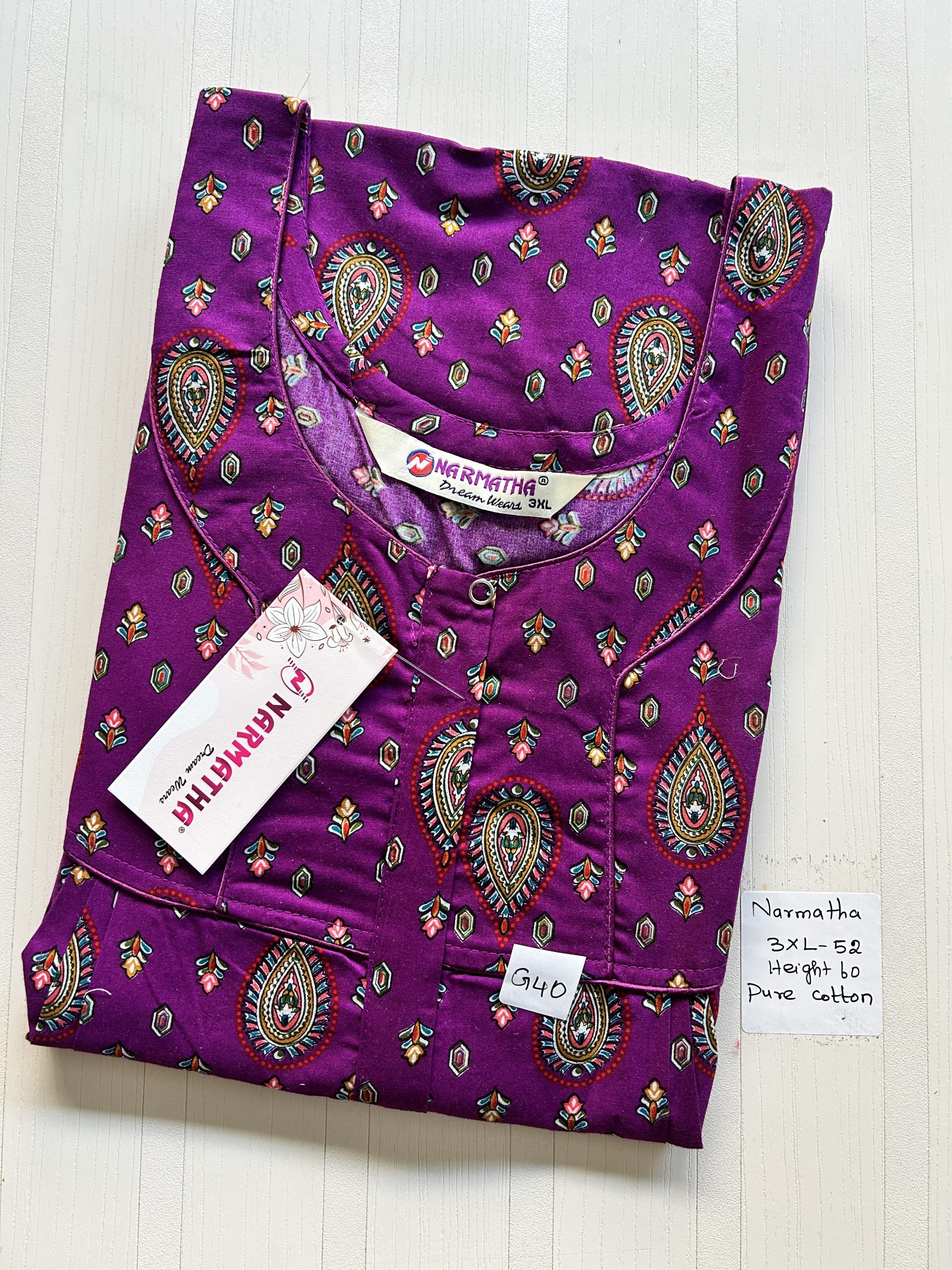 IMG_7915 NS302-Narmadha Pleats Brand Nighty - Image 1