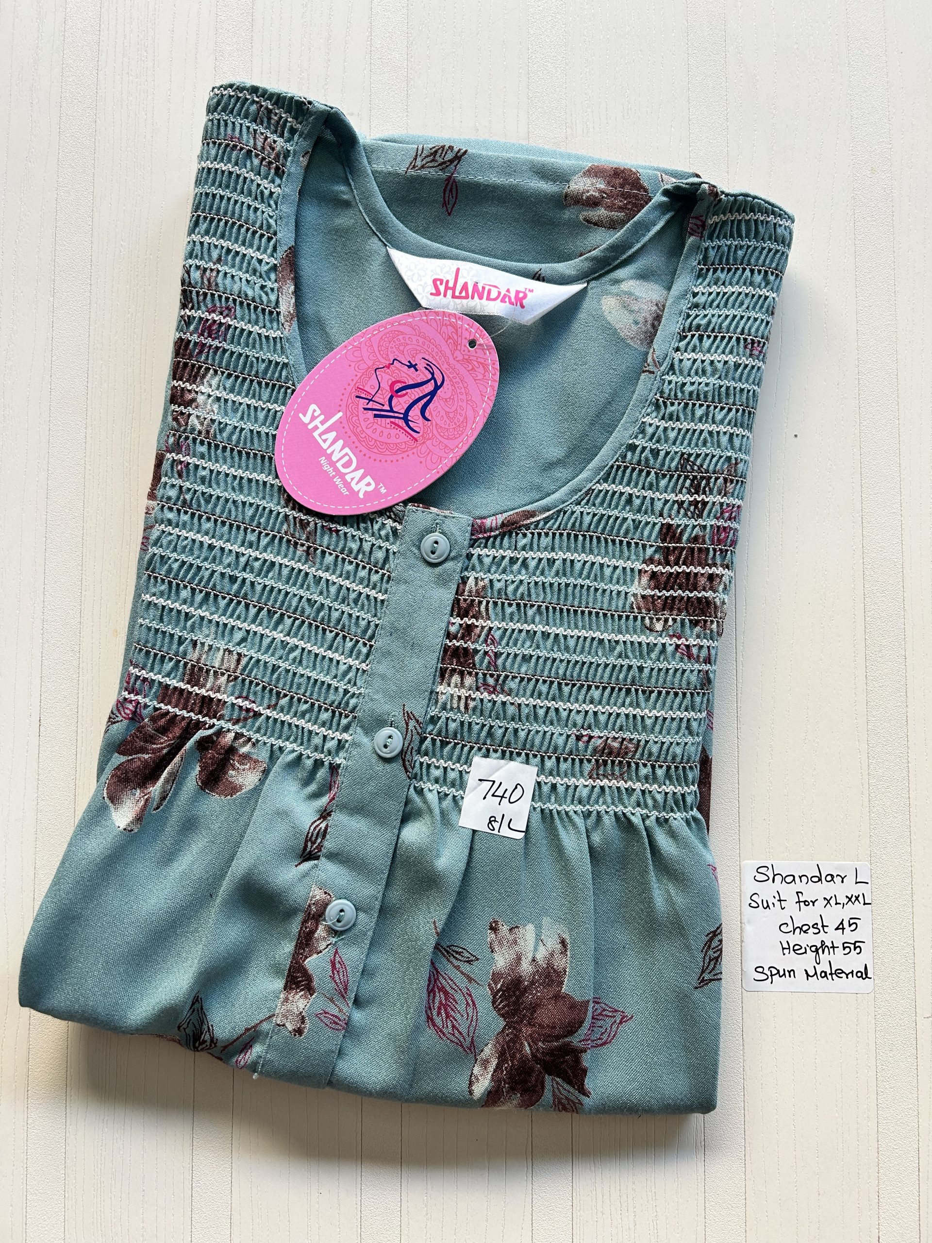 IMG_8018 00ASSF-160-SHANDAR FREE SIZE NIGHTY - Image 1