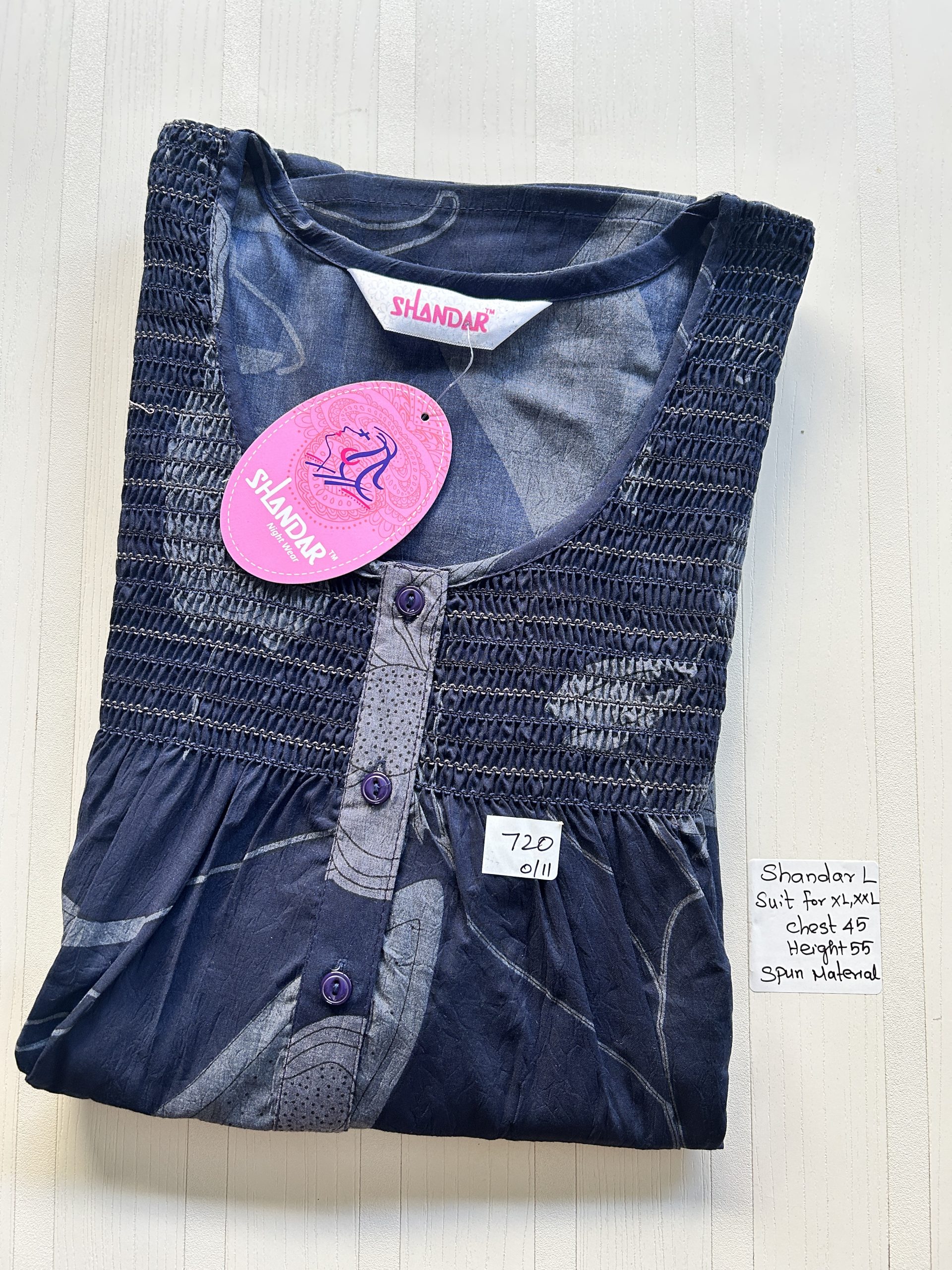 IMG_8019 00ASSF-161-SHANDAR FREE SIZE NIGHTY - Image 1