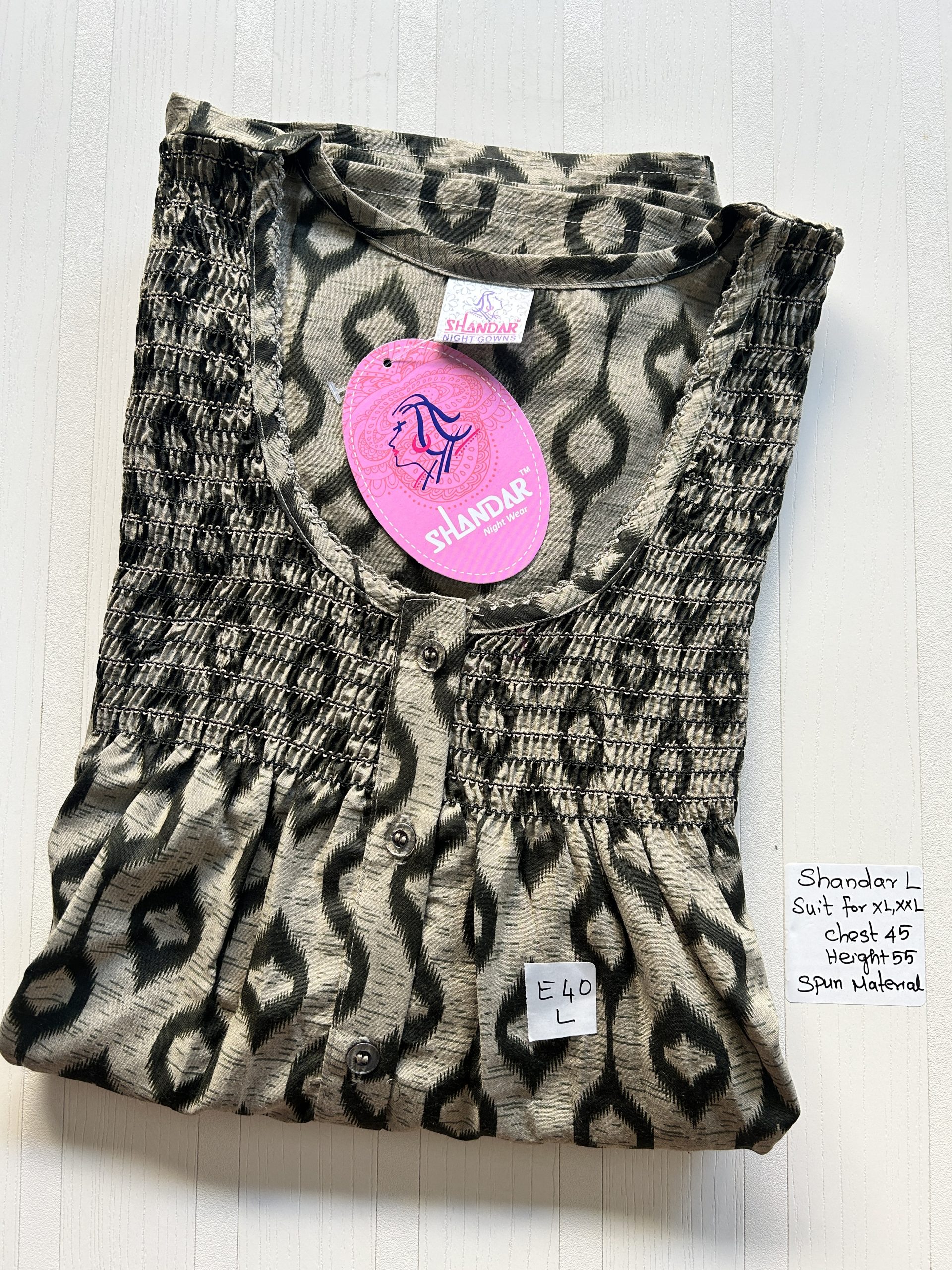 IMG_8041 00ASSF-181-SHANDAR FREE SIZE NIGHTY - Image 1