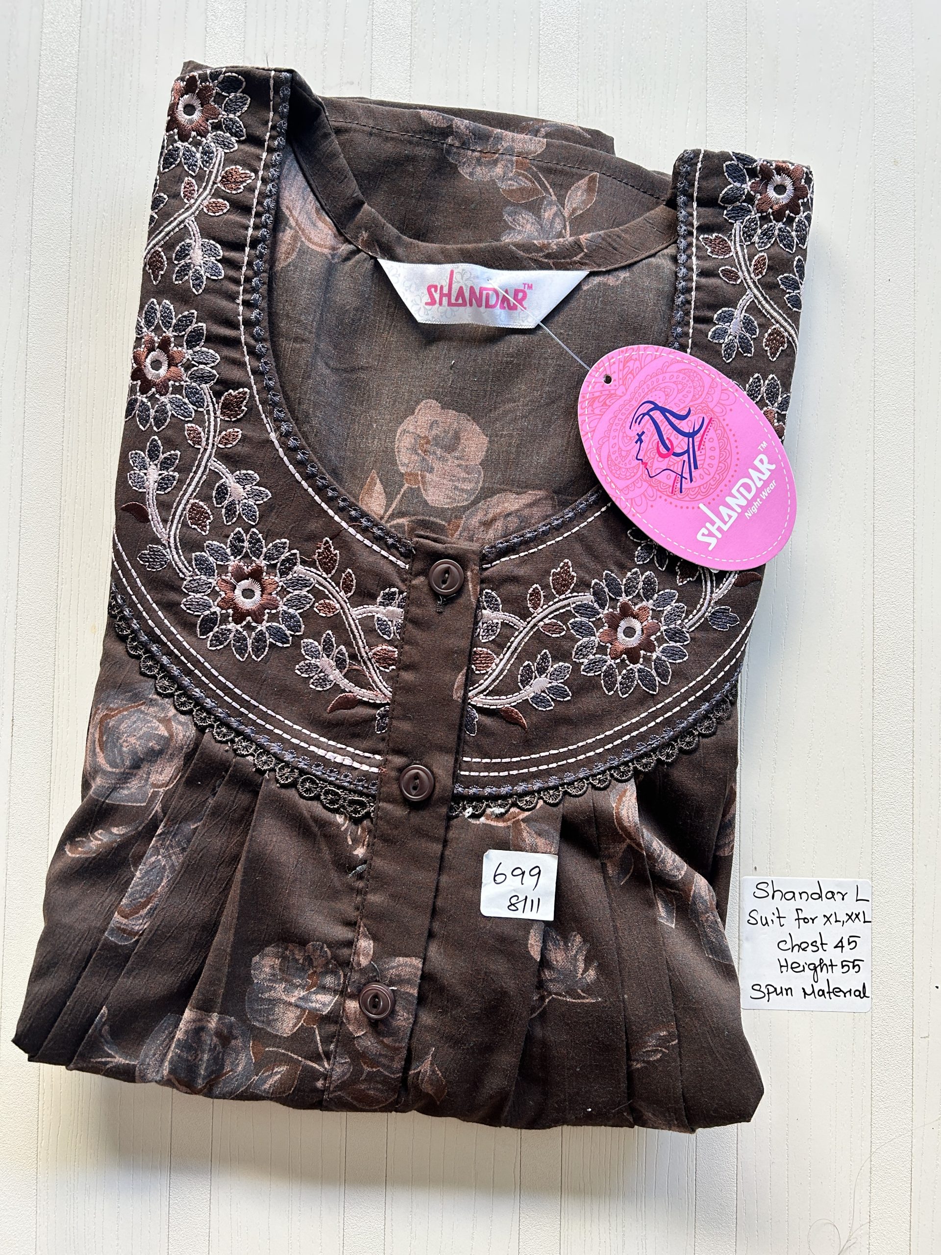 IMG_8062 00ASSF-195-SHANDAR FREE SIZE NIGHTY - Image 1