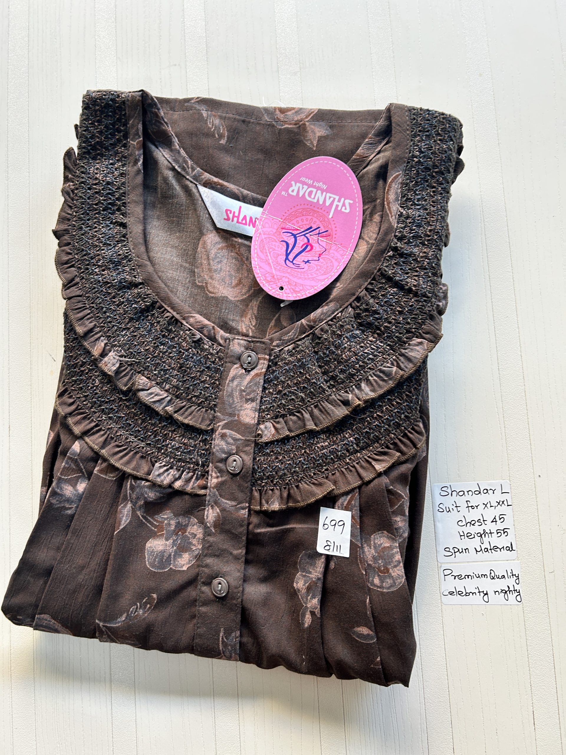 IMG_8118 00ASSF-219-SHANDAR FREE SIZE NIGHTY - Image 1