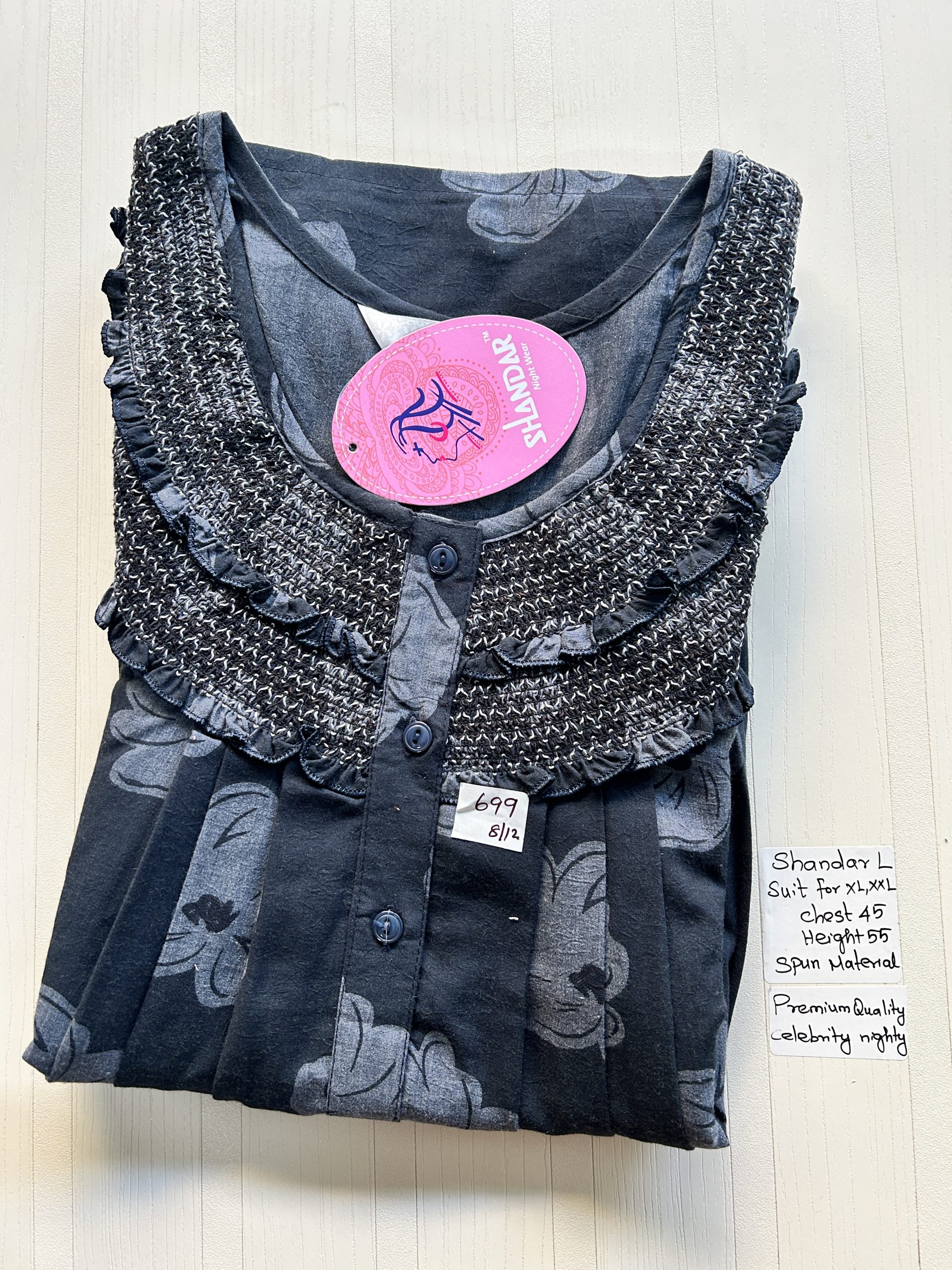 IMG_8122 00ASSF-222-SHANDAR FREE SIZE NIGHTY - Image 1