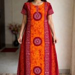 PBZ104-Peacock Batik Zip Nighty