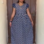 ZFT071-Peacock Feeding Nighty