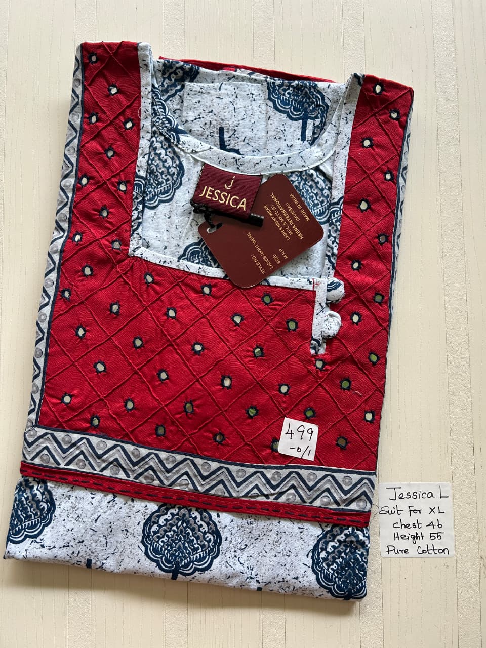 WhatsApp Image 2026-02-06 at 2.07.48 PM (1) 0242JL-Jessica Mirror Nighty - Under 599 - Image 1