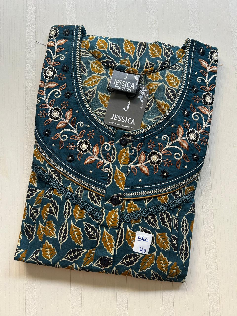 WhatsApp Image 2026-02-06 at 2.10.18 PM 0250JL-Jessica Pleats Nighty - Image 1