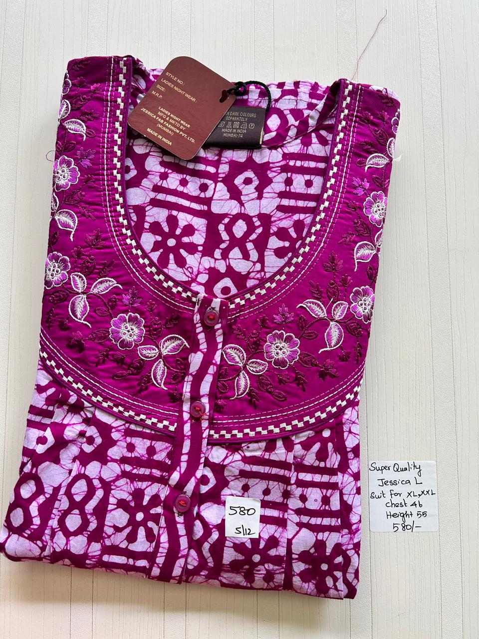 WhatsApp Image 2026-02-09 at 1.23.04 PM (1) 0260JL-Jessica Batik Nighty - Image 1