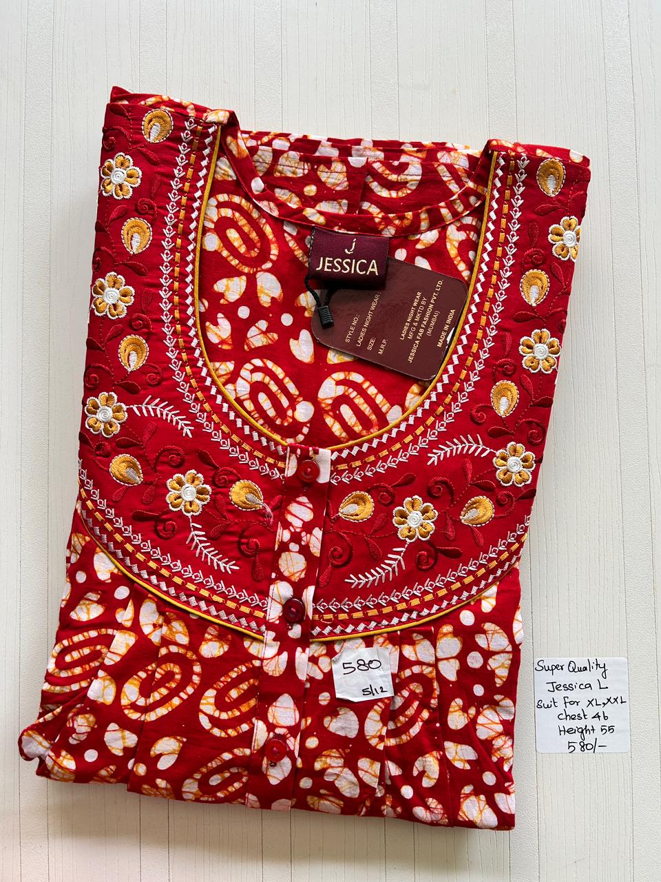 WhatsApp Image 2026-02-09 at 1.23.04 PM 0261JL-Jessica Batik Nighty - Image 1