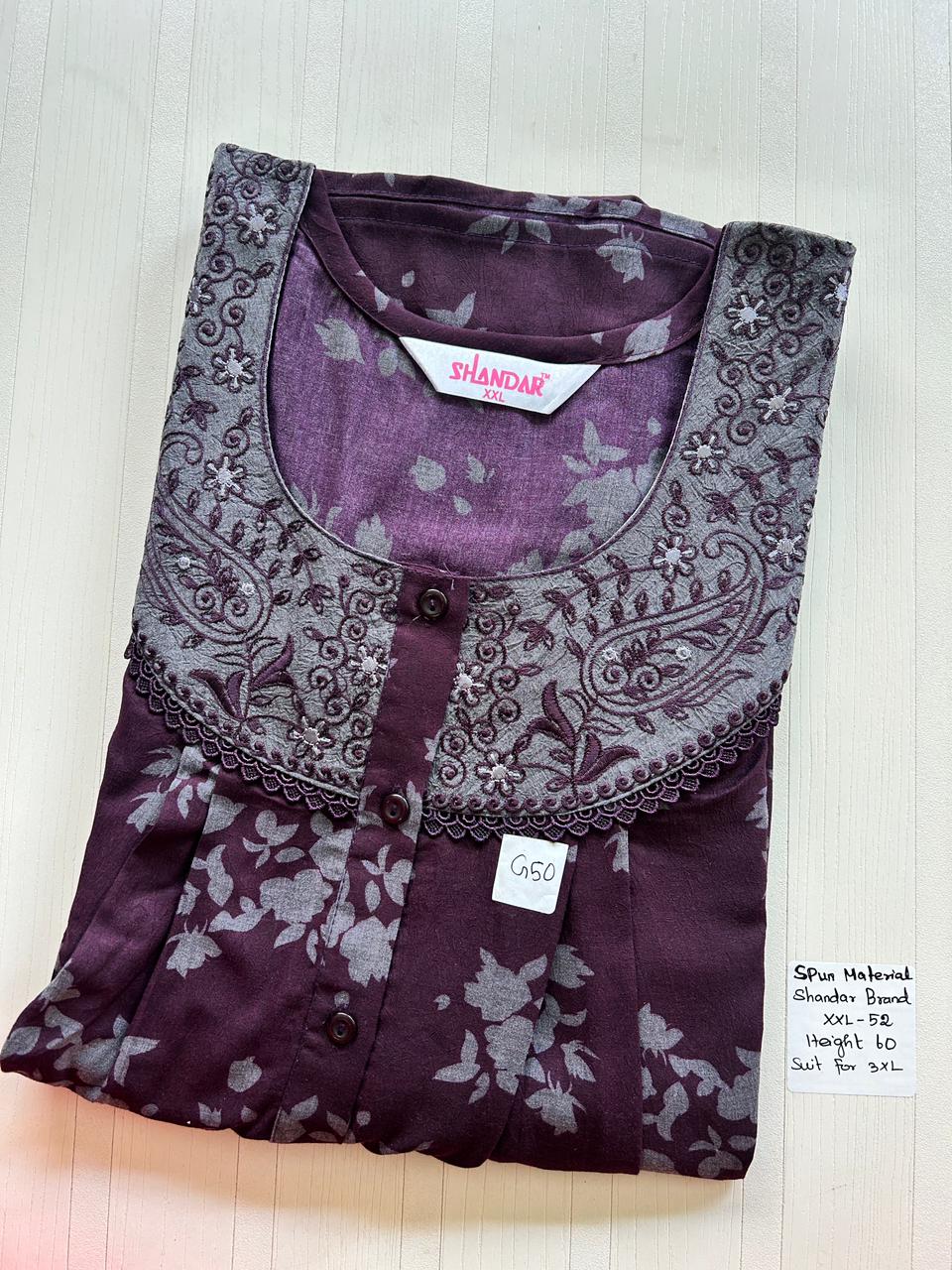 WhatsApp Image 2026-02-09 at 1.24.00 PM (3) 00ASSXXL-074-SHANDAR XXL NIGHTY - Image 1