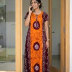 PBZ105-Peacock Batik Zip Nighty