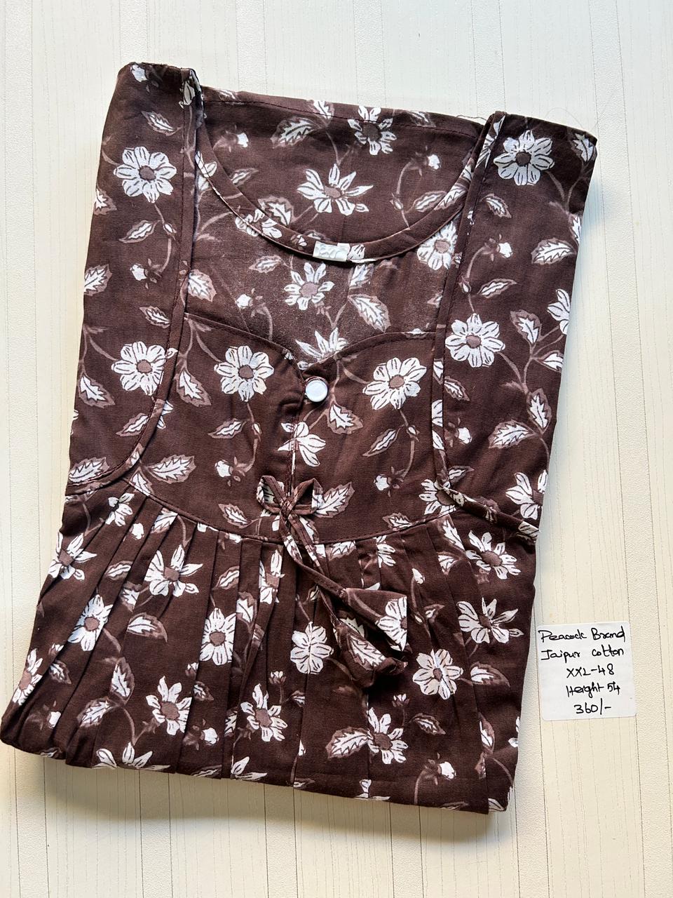 WhatsApp Image 2026-02-19 at 5.35.50 PM (1) PPNZ007-Peacock Pleats Jaipur Cotton No-Zip - Image 1