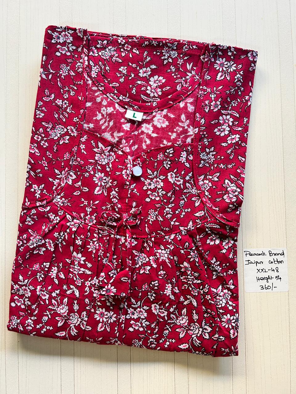 WhatsApp Image 2026-02-19 at 5.35.53 PM (2) PPNZ017-Peacock Pleats Jaipur Cotton No-Zip - Image 1