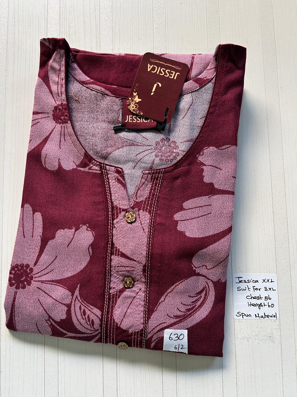 WhatsApp Image 2026-02-20 at 6.31.51 PM 00AJXXL-135-Jessica 2XL Spun Nighty - Image 1