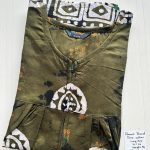 PPZ036-Peacock Pleats  Pure Cotton Zip