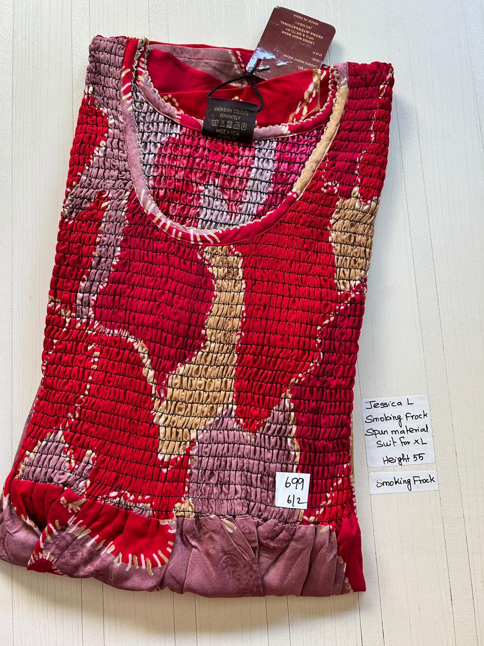 WhatsApp Image 2026-02-21 at 2.47.28 PM (1) 0395JL-Jessica Smoking Frock Nighty - Image 1