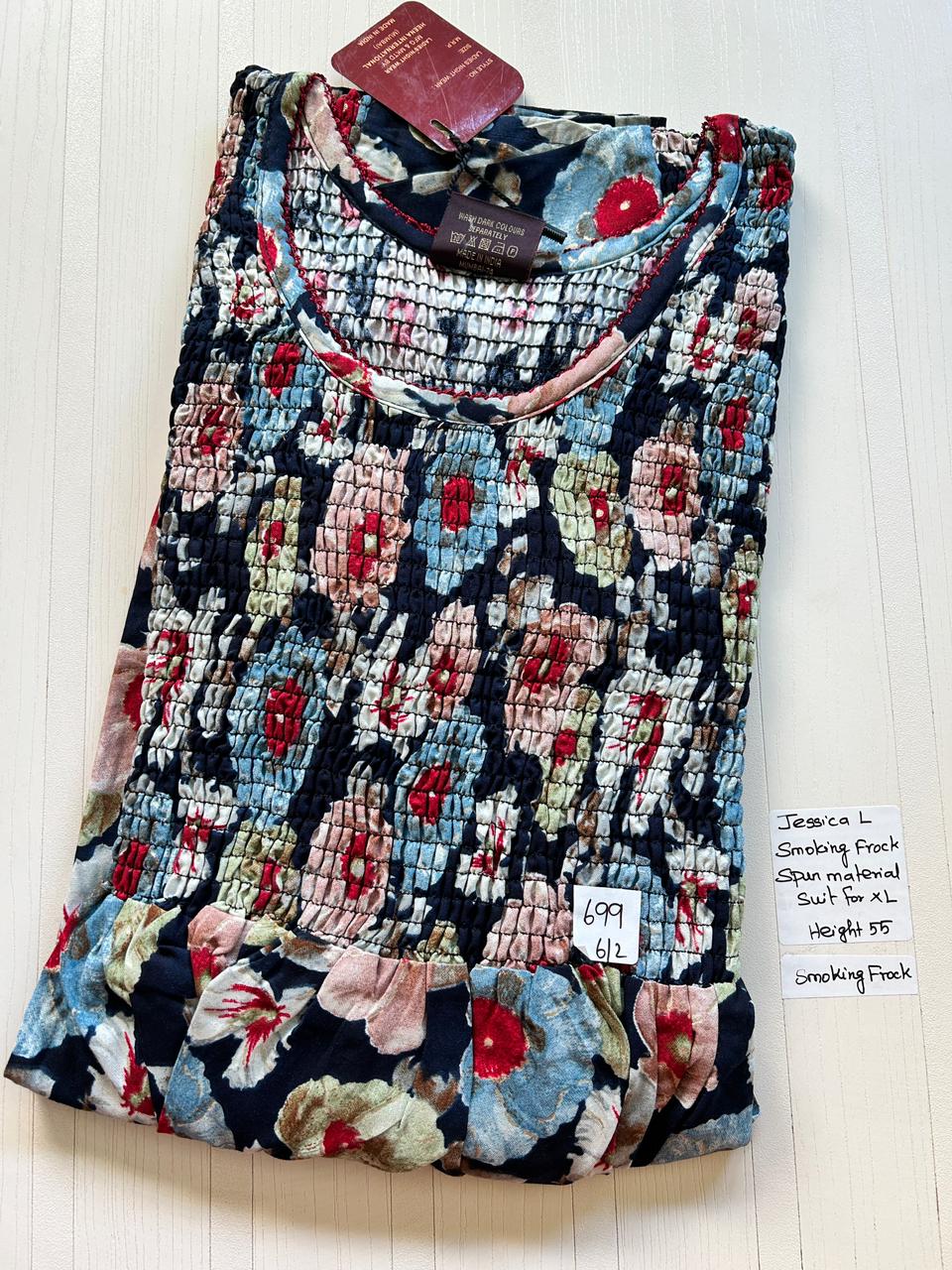 WhatsApp Image 2026-02-21 at 2.47.28 PM 0397JL-Jessica Smoking Frock Nighty - Image 1