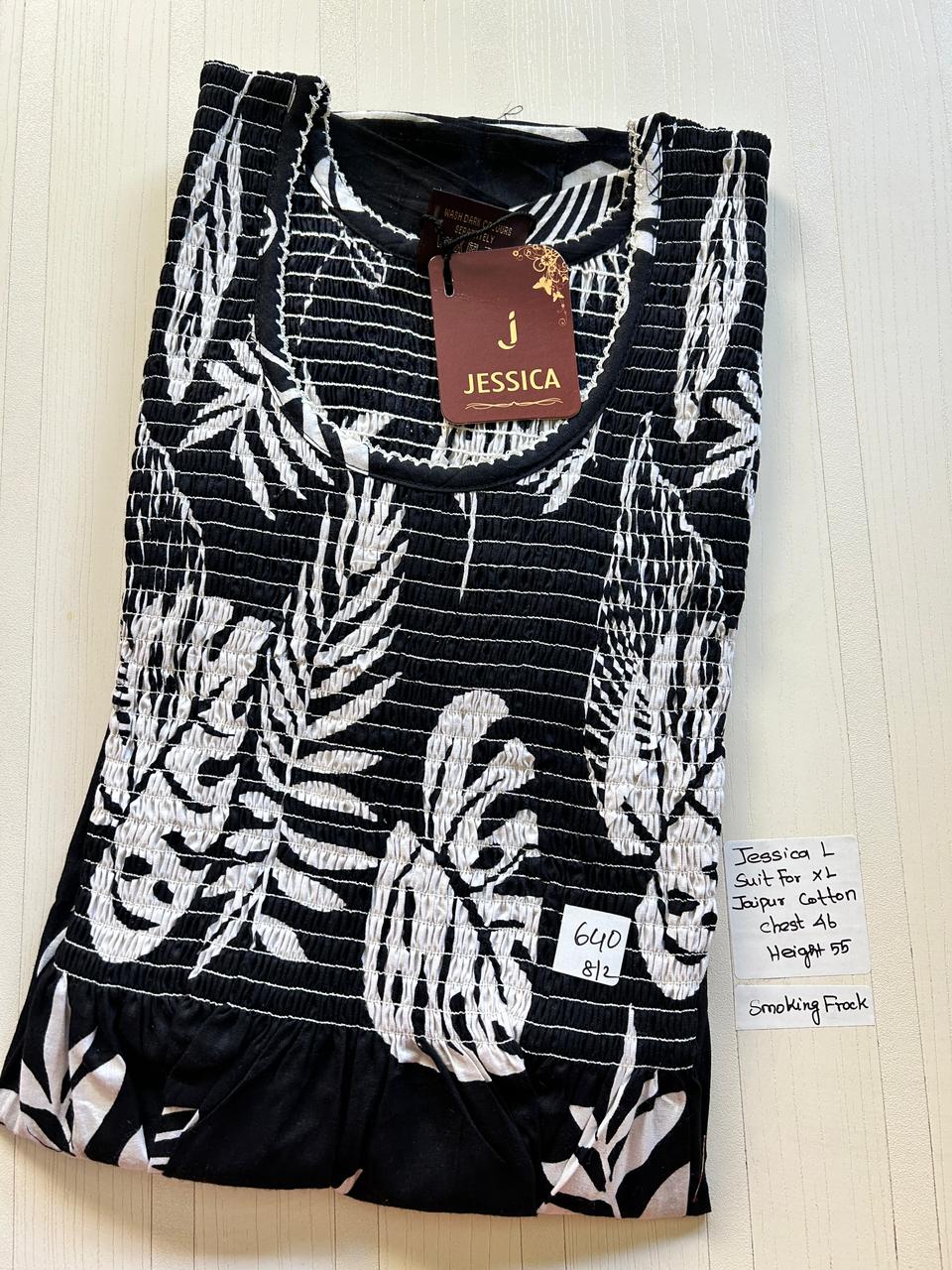 WhatsApp Image 2026-02-21 at 2.47.29 PM (2) 0400JL-Jessica Smoking Frock Nighty - Image 1