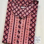 0PJCZ013-Peacock Height Jaipur Cotton Zip Nighty