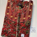 001AJXLN-164-Jessica Embroidery Pleats Nighty