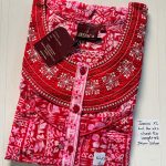 001AJXLN-172-Jessica Embroidery Pleats Nighty