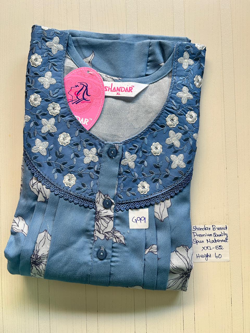 WhatsApp Image 2026-02-27 at 5.15.53 PM 00ASSXXL-137-SHANDAR XXL NIGHTY - Image 1