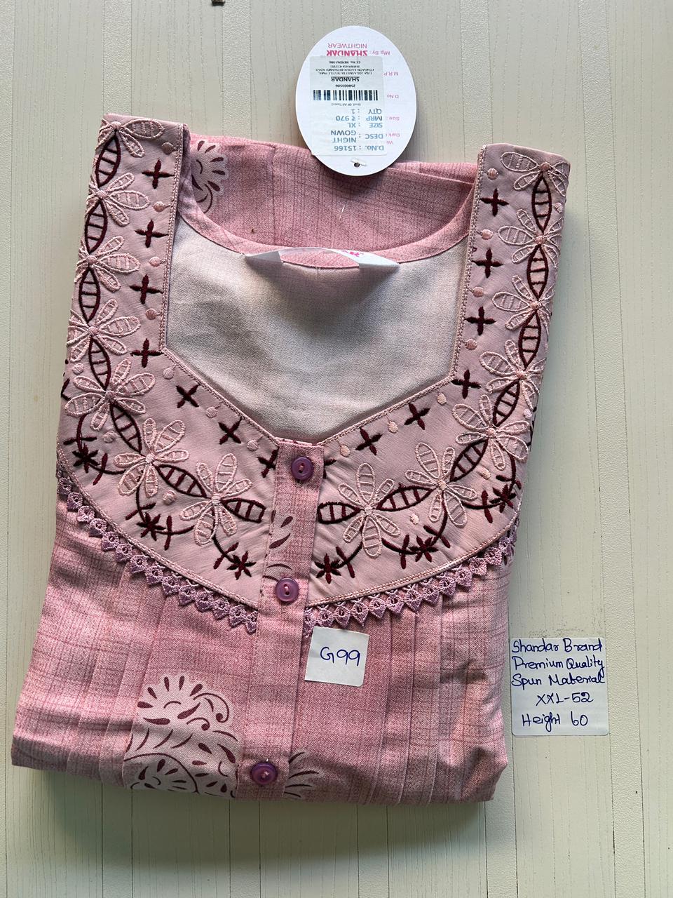 WhatsApp Image 2026-02-27 at 5.15.57 PM 00ASSXXL-143-SHANDAR XXL NIGHTY - Image 1