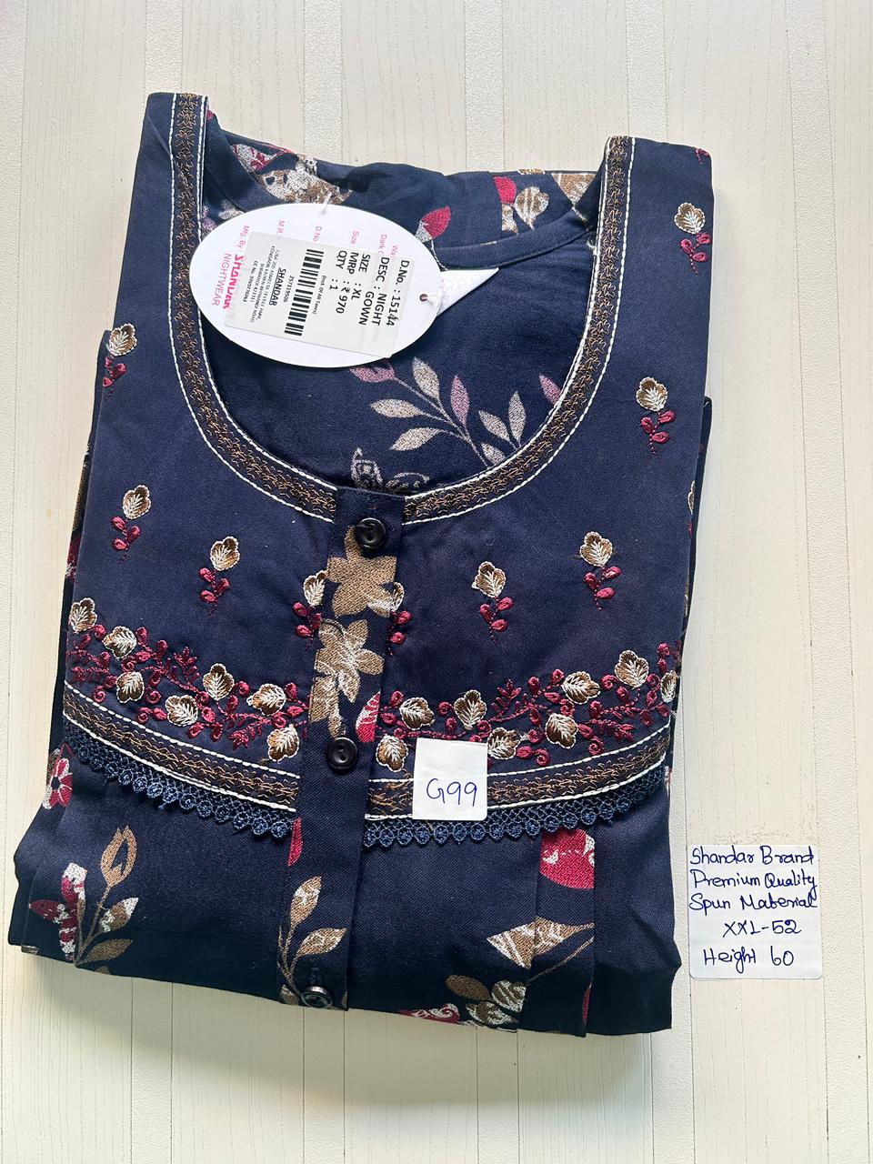 WhatsApp Image 2026-02-27 at 5.15.59 PM 00ASSXXL-146-SHANDAR XXL NIGHTY - Image 1