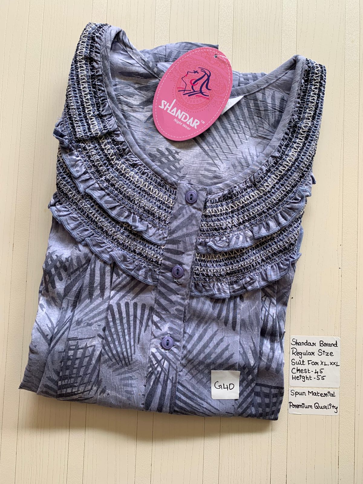 57a6f28a-9e35-40d0-b803-2198eed8d288 00BB-SSS-032-Shandar Spun Nighty - Image 1