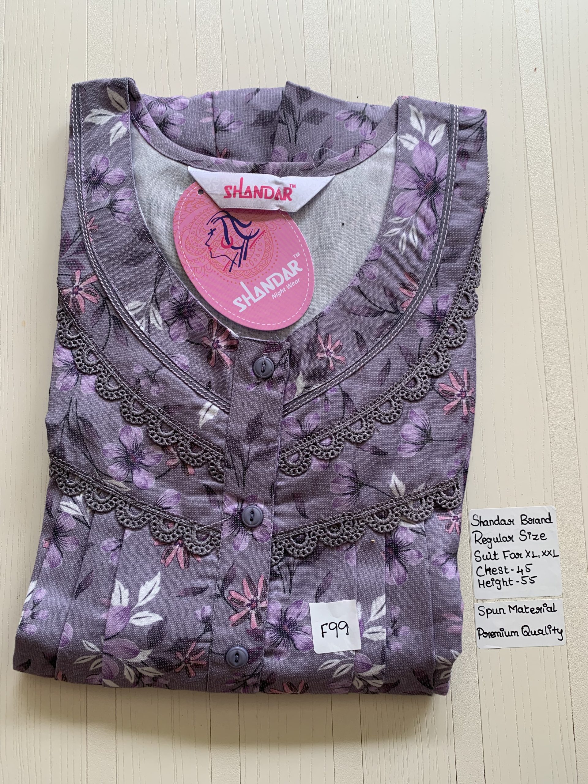 IMG_0127 00BB-SSS-033-Shandar Spun Nighty - Image 1