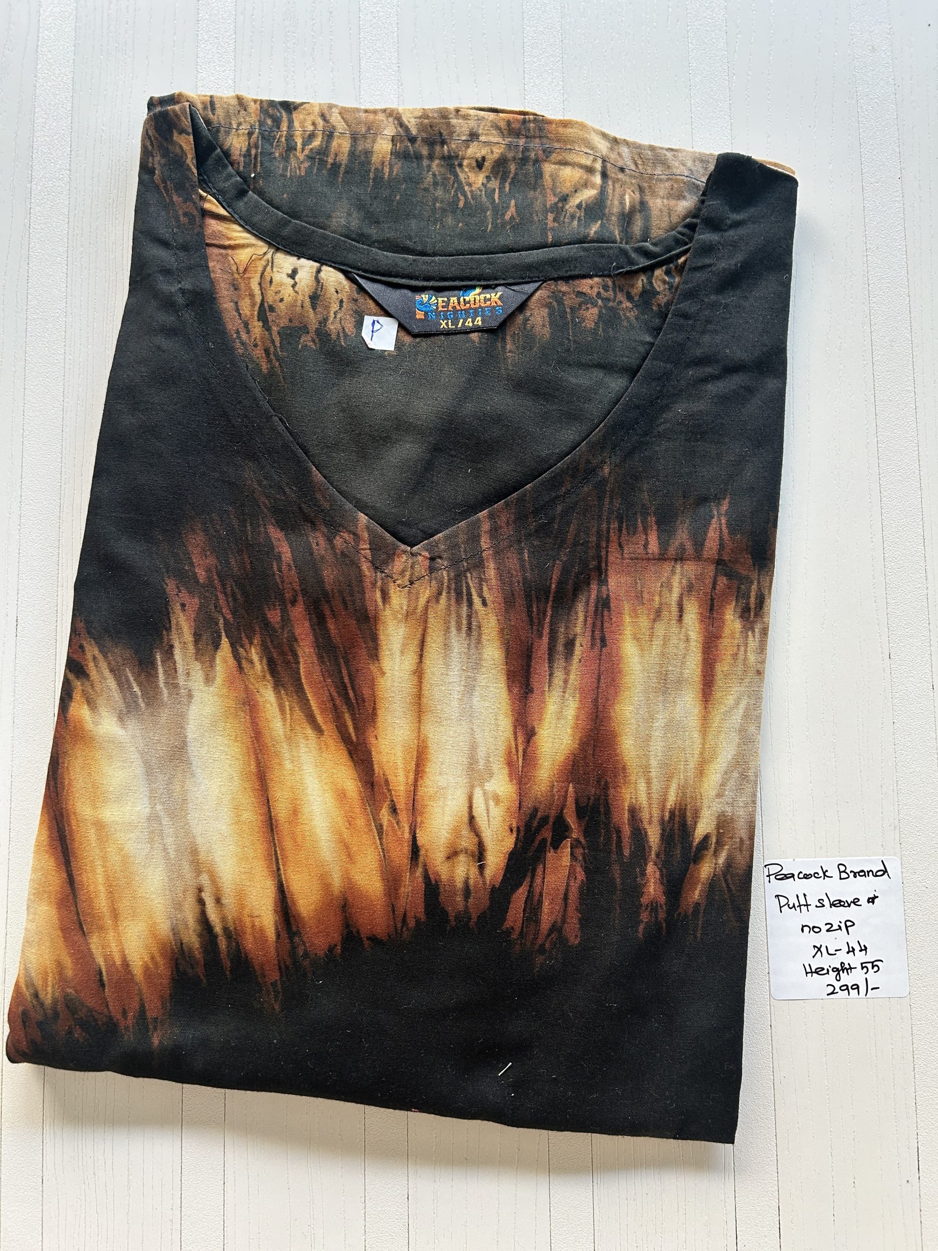 IMG_1599 00AA-POF-004-Peacock Frocck Puff Sleeve - Image 1