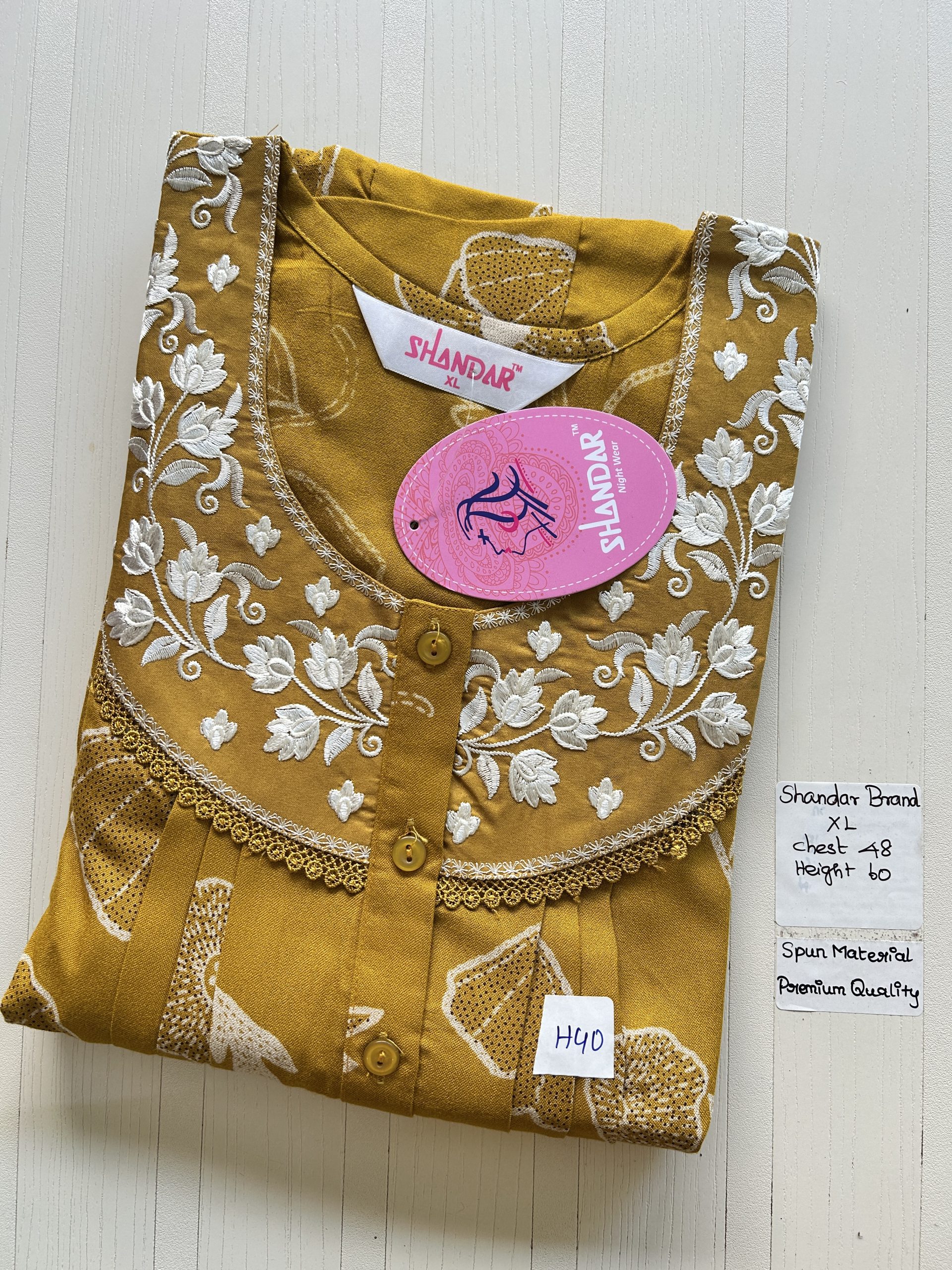 IMG_2291 00CC-SSSH-030- Height Shandar Spun Nighty - Image 1