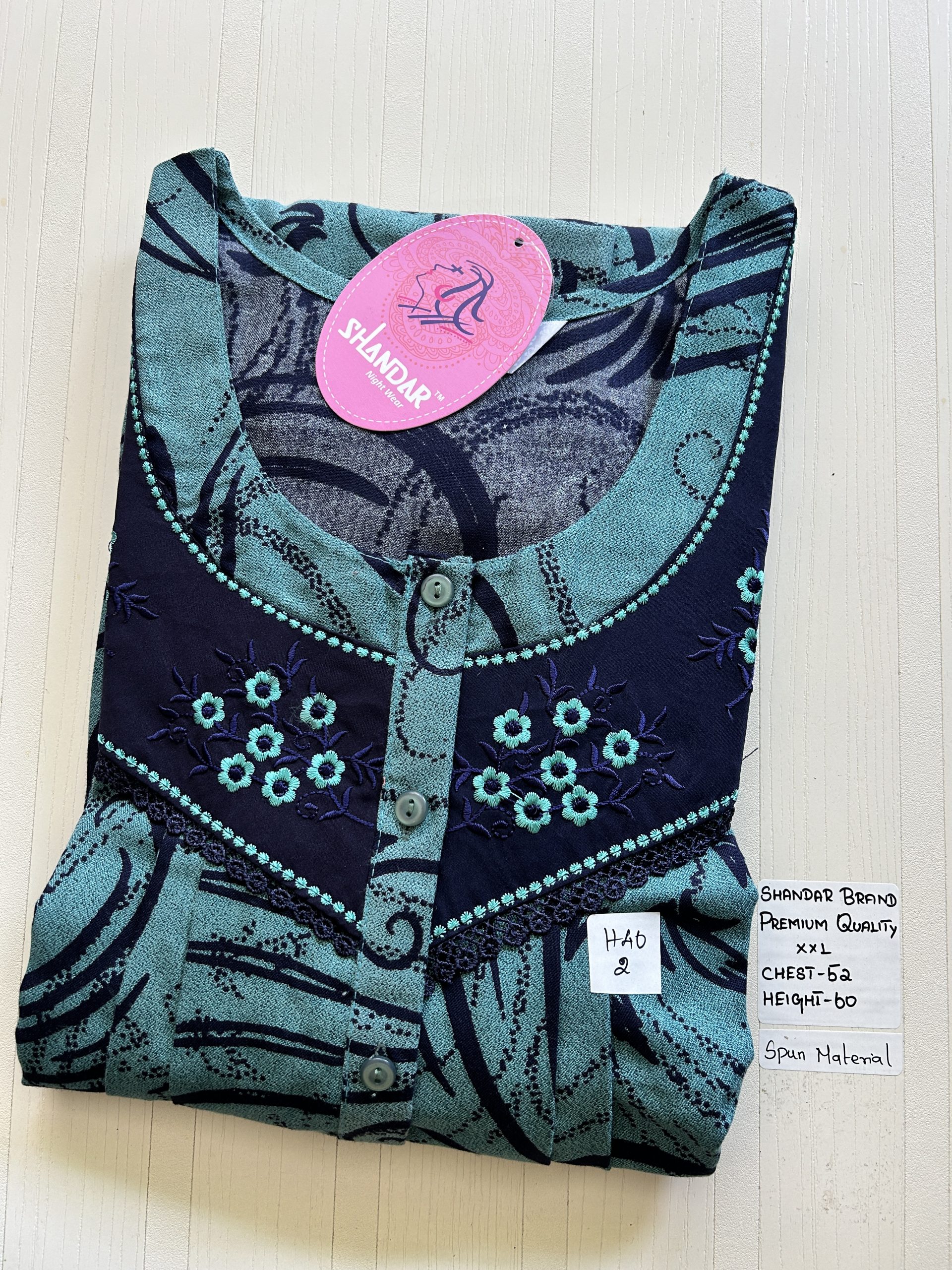 IMG_4700 00CC-SSSH-025- Height Shandar Spun Nighty - Image 1