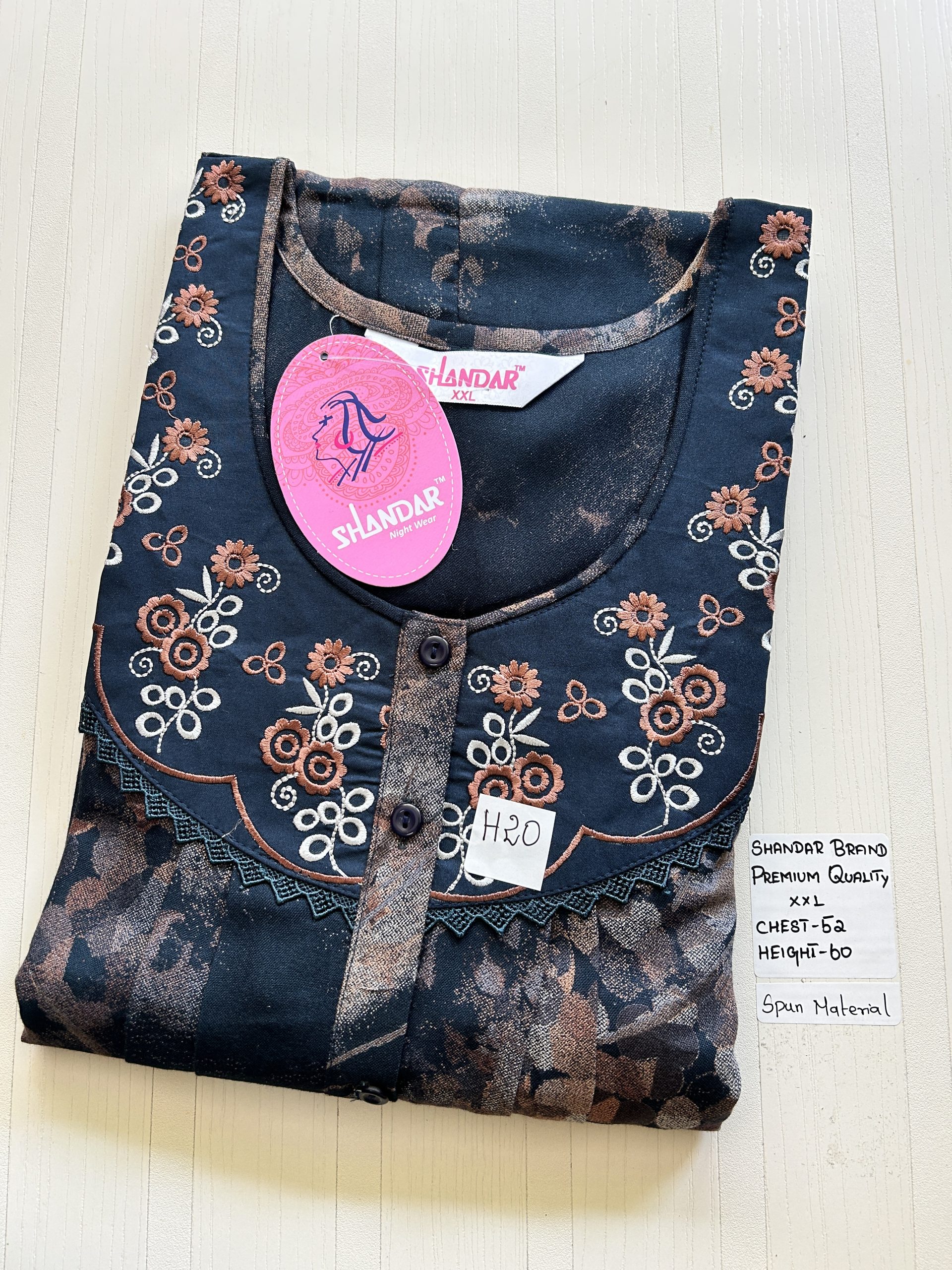 IMG_4703 00CC-SSSH-026- Height Shandar Spun Nighty - Image 1