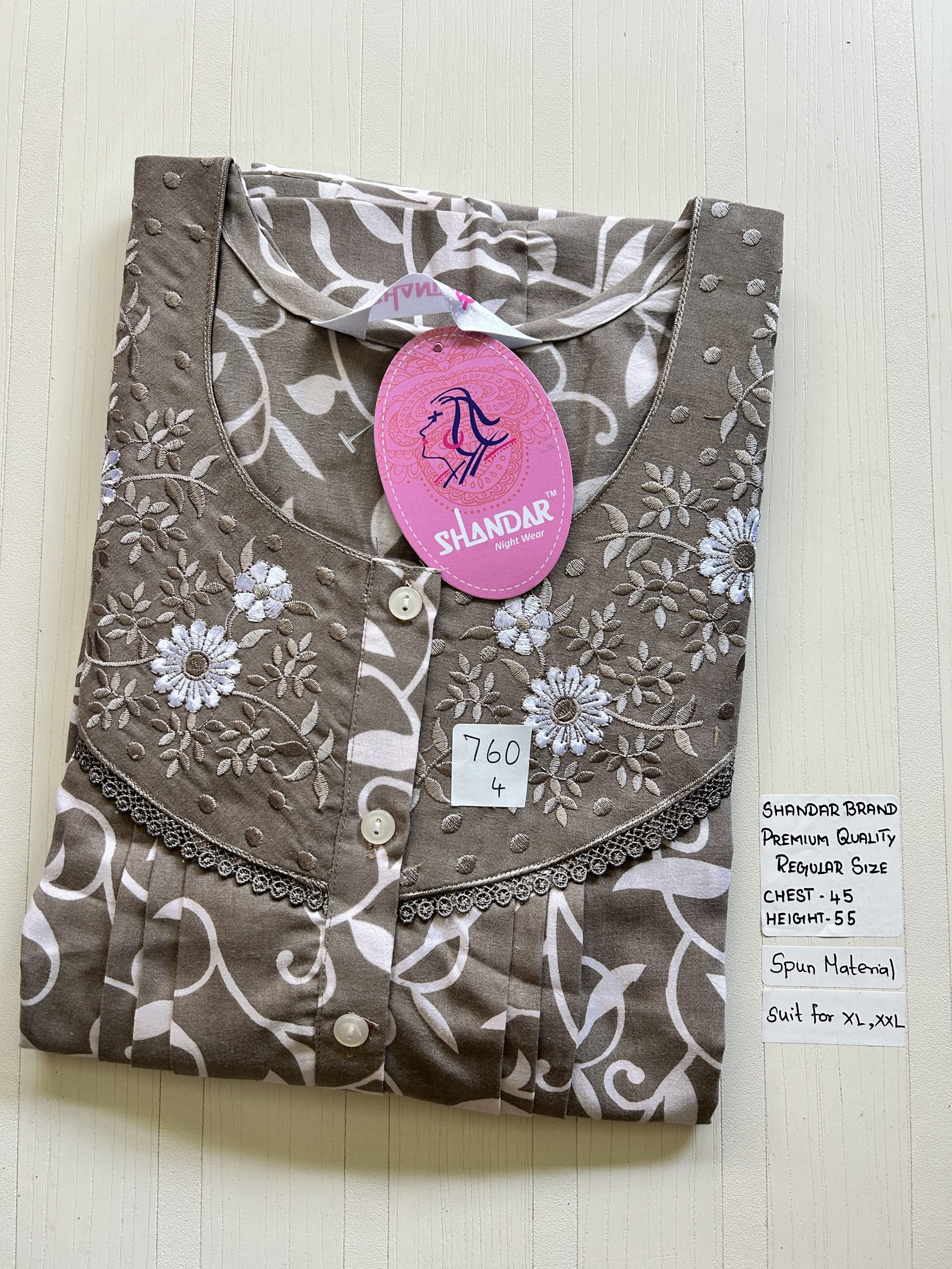 IMG_4750 00CC-SSS-044-Shandar Spun Nighty - Image 1