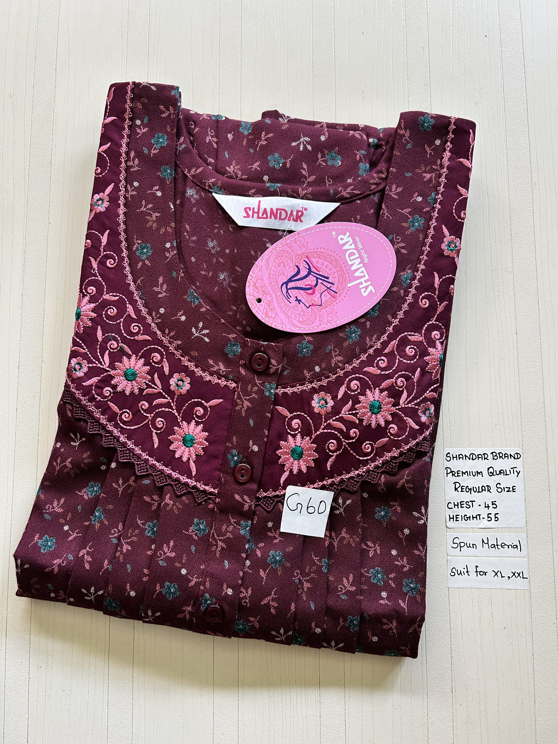 IMG_4753 00CC-SSS-046-Shandar Spun Nighty - Image 1