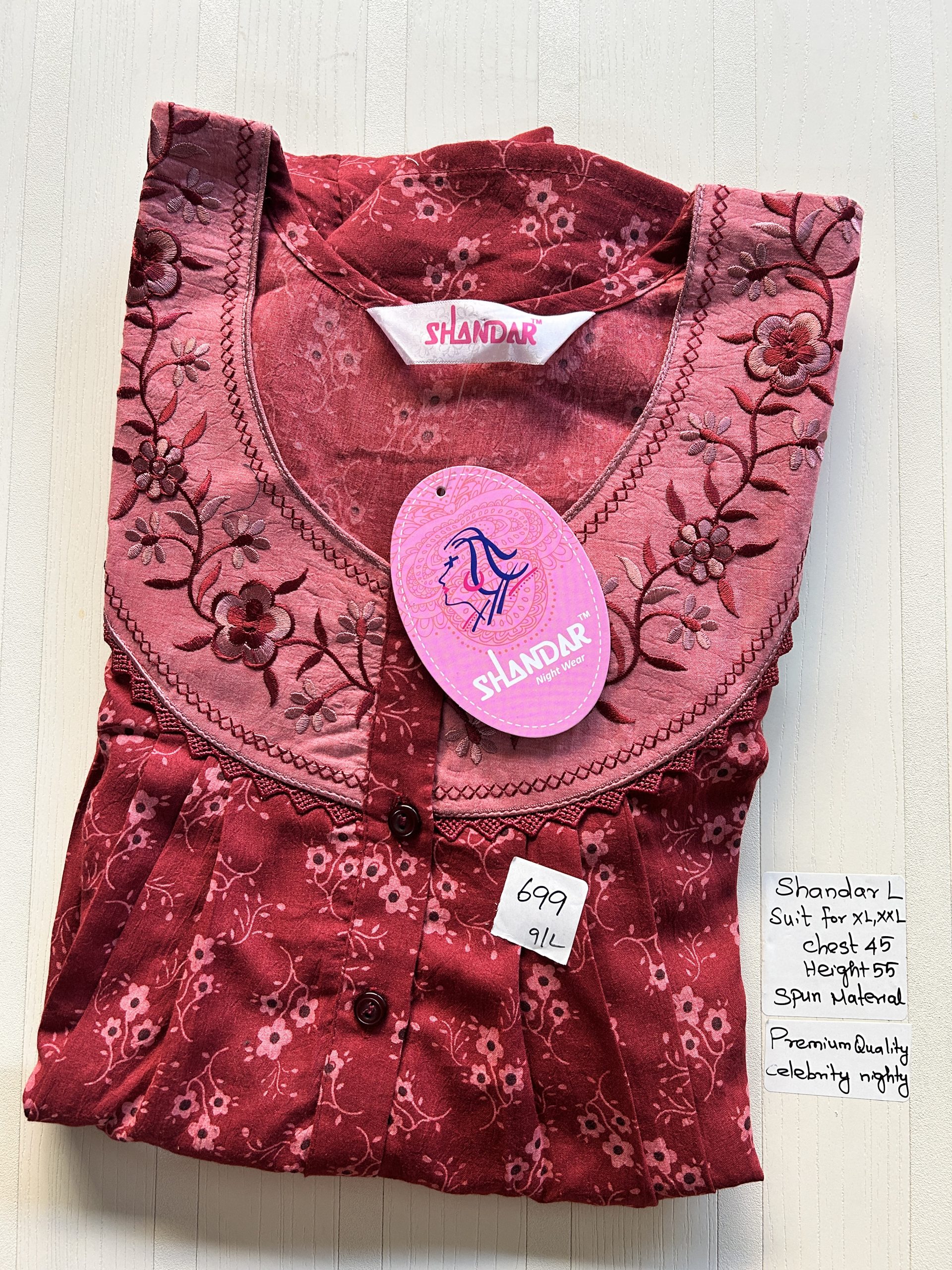 IMG_8116 00BB-SSS-029-Shandar Spun Nighty - Image 1