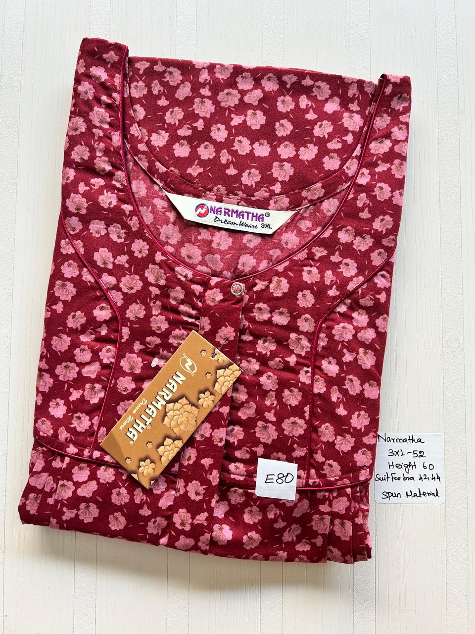 WhatsApp Image 2026-02-24 at 2.46.07 PM NNS-002-Spun Narmadha Zip Nighty - Image 1