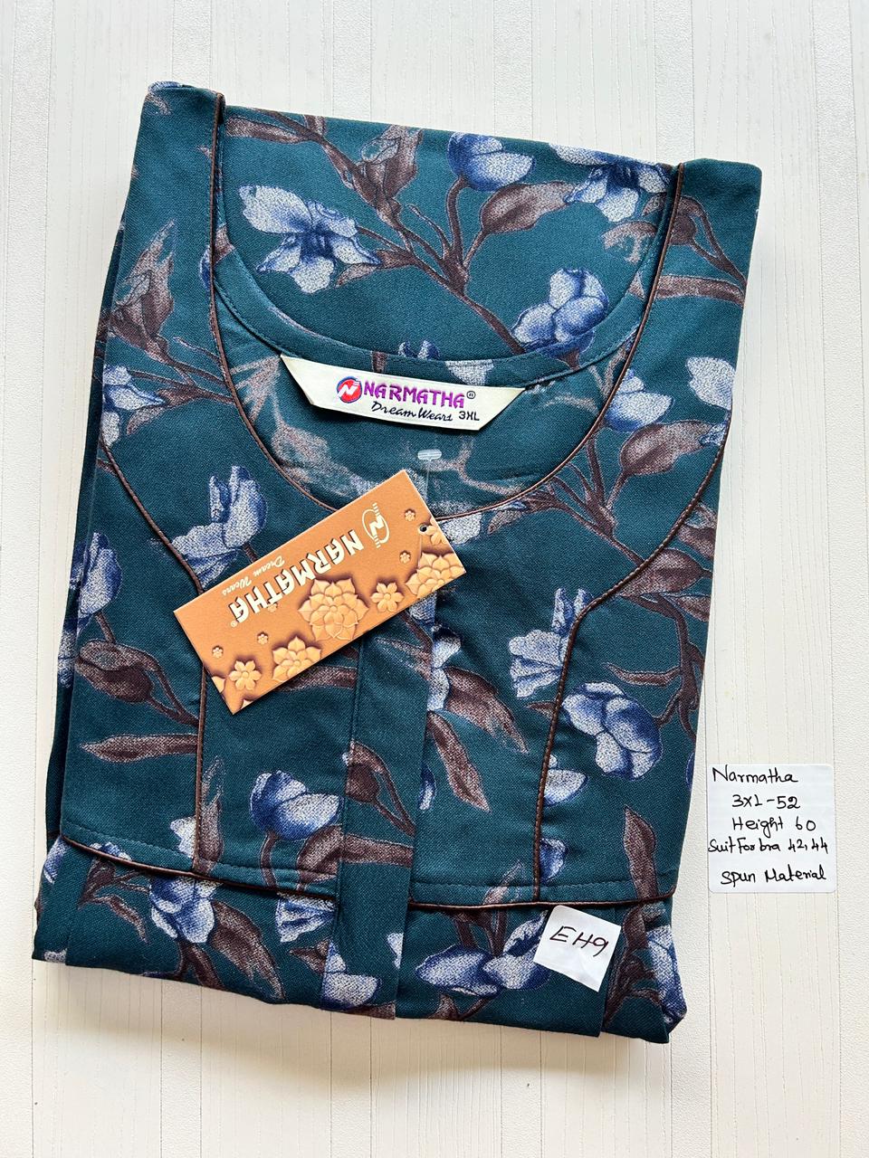 WhatsApp Image 2026-02-24 at 2.46.16 PM NNS-016-Spun Narmadha Zip Nighty - Image 1