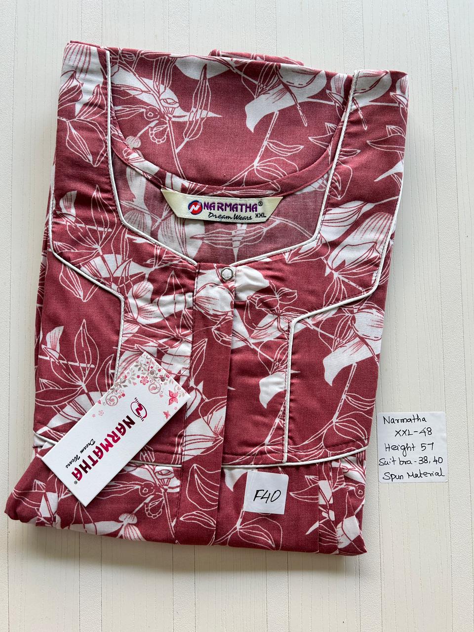 WhatsApp Image 2026-02-24 at 2.47.55 PM (1) NNS-026-Spun Narmadha Zip Nighty - Image 1