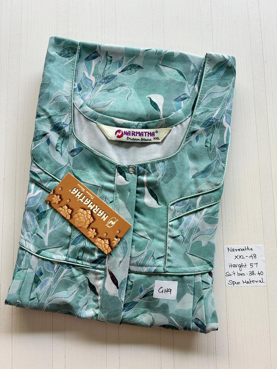 WhatsApp Image 2026-02-24 at 2.48.02 PM NNS-039-Spun Narmadha Zip Nighty - Image 1