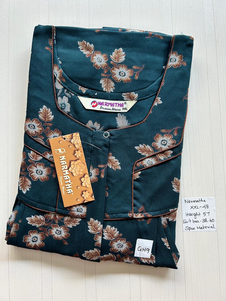 WhatsApp Image 2026-02-24 at 2.48.03 PM NNS-040-Spun Narmadha Zip Nighty - Image 1