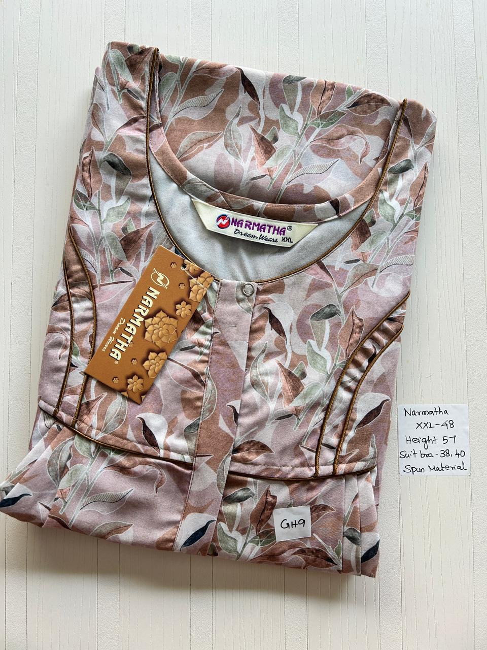 WhatsApp Image 2026-02-24 at 2.48.04 PM NNS-041-Spun Narmadha Zip Nighty - Image 1