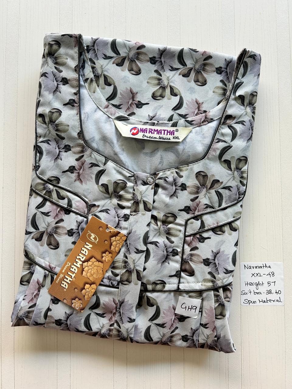 WhatsApp Image 2026-02-24 at 2.48.09 PM NNS-045-Spun Narmadha Zip Nighty - Image 1